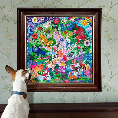 eeBoo Piece & Love: Life in a Tree - 1000 Piece Puzzle Square Jigsaw Puzzle, 23x23"