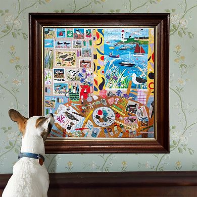 eeBoo Piece & Love: Seabirds - 1000 Piece Puzzle Square Jigsaw Puzzle, 23x23"