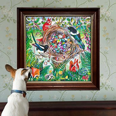 eeBoo Piece & Love: Wildlife Treasure - 1000 Piece Puzzle Square Jigsaw Puzzle, 23x23"