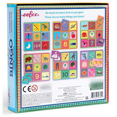 eeBoo Preschool Bingo: Things I Know - Practice Sorting & Memory Skills, Encourages Recognition