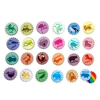 eeBoo Rainbow Memory Matching Game - 24 Pairs To Memorize & Match, Colors & Animals, Encourages Recognition