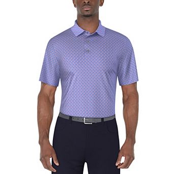 Men's Grand Slam Palm Leaves Short Sleeve Golf Polo Shirt