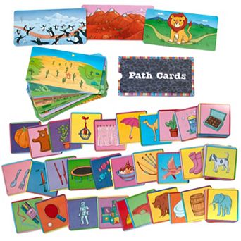 eeBoo Lion in My Way Game - A Game Of Imaginative Problem Solving, Journey Through Hazards & Barriers