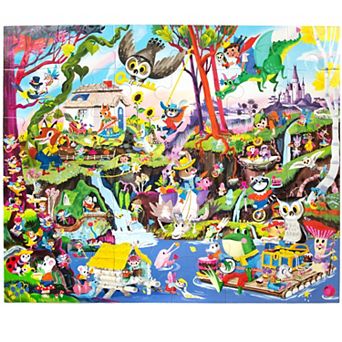 eeBoo Fairies & Tales - 36 pc Giant Puzzle - 24.4" x 20" Jigsaw Puzzle