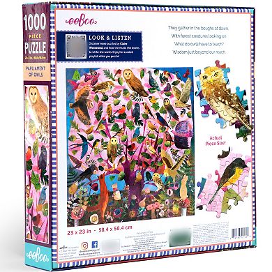 eeboo Piece & Love: Parliament of Owls 1000 Piece Puzzle