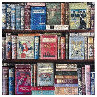 eeboo Piece & Love: Vintage Library 1000 pc Puzzle Square Jigsaw