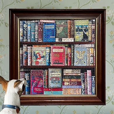 eeboo Piece & Love: Vintage Library 1000 Piece Puzzle Square Jigsaw