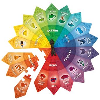eeboo Color Puzzle 24 pc Spinner Game