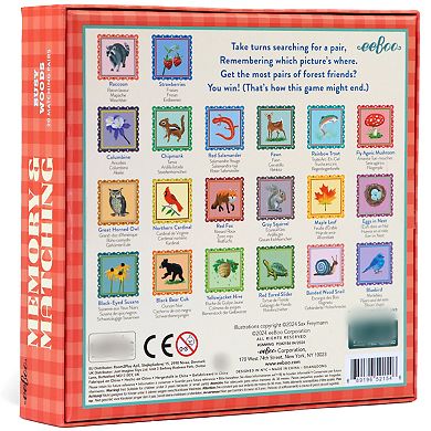 eeboo Memory & Matching Game: Busy Woods