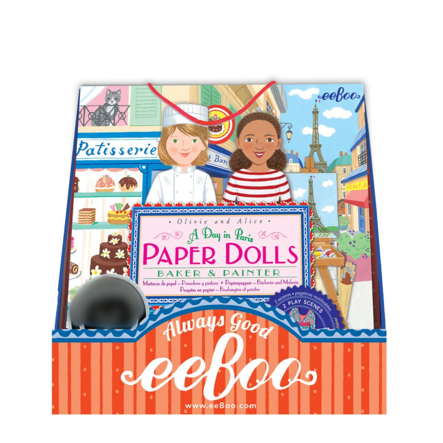 Детские куклы eeboo Baker and Painter Paper Dolls Reusable Set — фото 1