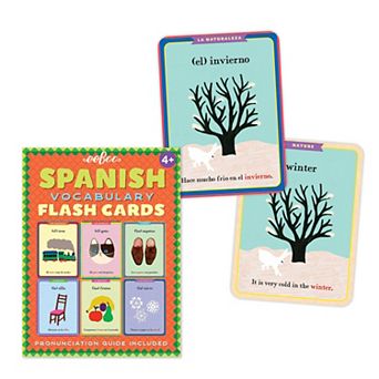eeboo Spanish Vocabulary Flash Cards for Kids