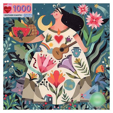 eeboo Piece and Love Mother Earth 1000 Piece Jigsaw Puzzle