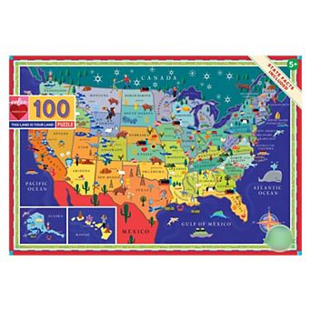 eeboo This Land is Your Land 100 pc Puzzle