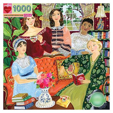 eeboo Piece and Love Jane Austen's Book Club 1000 Piece Jigsaw Puzzle