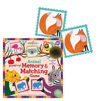 eeboo Pre-School Animal Memory and Matching Game