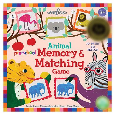 eeboo Pre-School Animal Memory and Matching Game