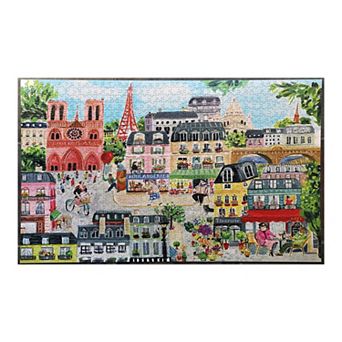 eeboo Piece & Love Paris in a Day 1000 pc Jigsaw Puzzle