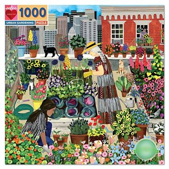 eeboo Piece and Love Urban Gardening 1000 pc Jigsaw Puzzle