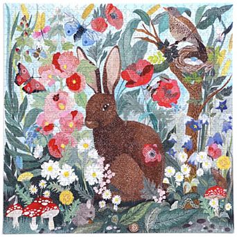 eeboo Piece and Love Poppy Bunny 1000 pc Jigsaw Puzzle