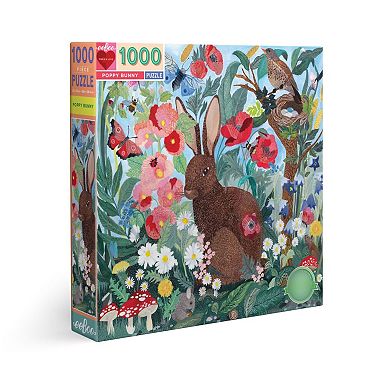eeboo Piece and Love Poppy Bunny 1000 Piece Jigsaw Puzzle
