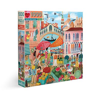 eeboo Piece and Love Venice Open Market 1000 Piece Jigsaw Puzzle