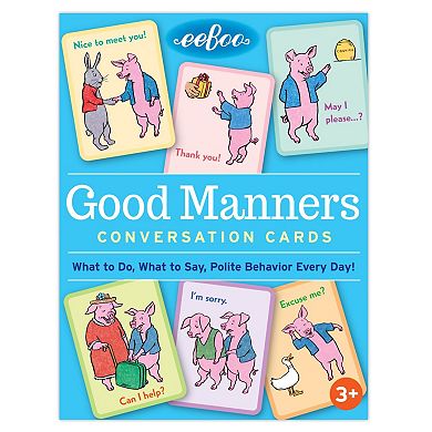 eeBoo Good Manners Conversation Flash Cards