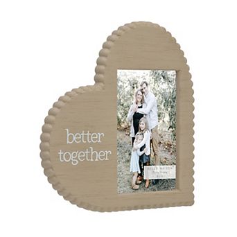 Belle Maison 4" x 6" Better Together Heart Frame Table Decor