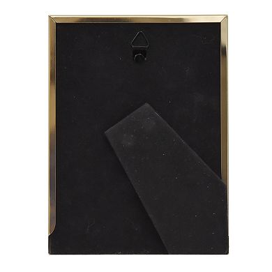 Belle Maison 4" x 6" Green Faux Leather Metal Frame Table Decor