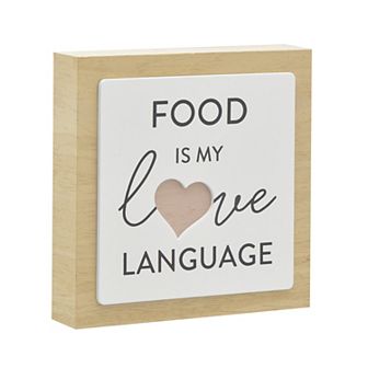 Belle Maison 6" x 6" Love Language Caption Box Table Decor