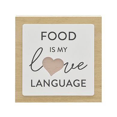 Belle Maison 6" x 6" Love Language Caption Box Table Decor