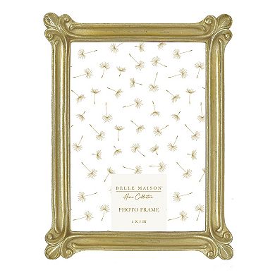 Belle Maison 5"x 7" Gold Resin Scroll Tabletop Frame