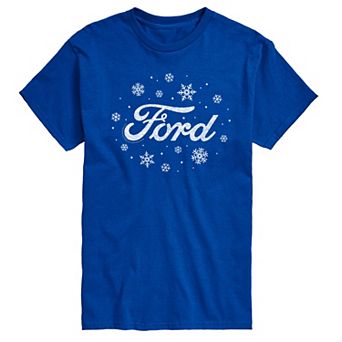 Big & Tall Ford Snowflakes Logo Graphic Tee