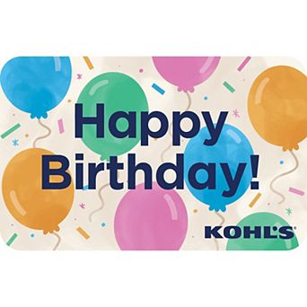 Birthday Balloons Gift Card