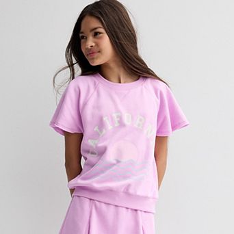 Girls 6-20 SO® Flutter Sleeve Sweatshirt in Regular & Plus Size