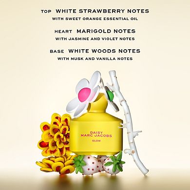 Daisy Glow Eau de Toilette with Strawberry, Marigold & White Woods
