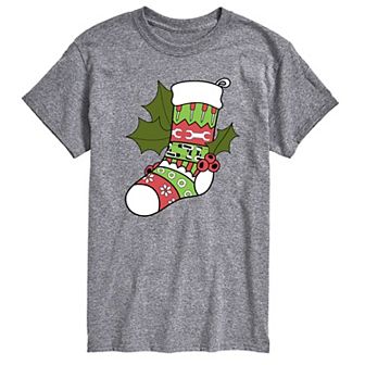 Big & Tall Fair Isle Tool Stocking Graphic Tee