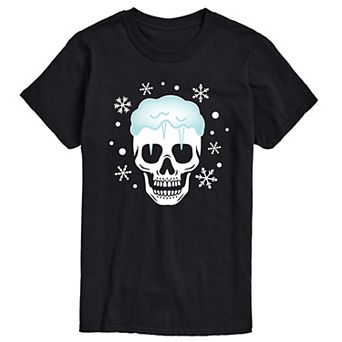 Big & Tall Frozen Skull Graphic Tee