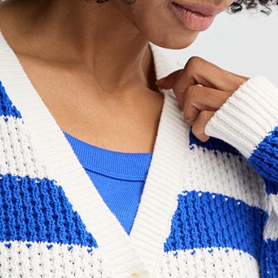 Petite Sonoma Goods For Life® Button-Front Cardigan