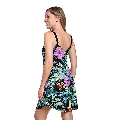 Women's Lilac+London Print Chemise Sleep Gown