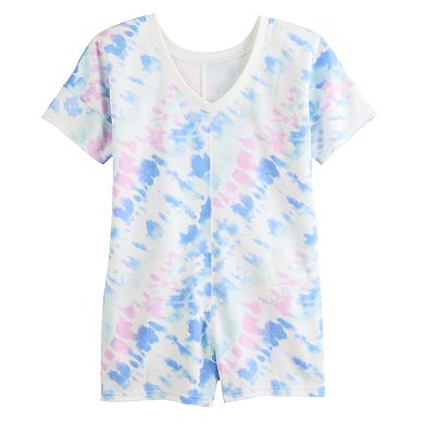 Girls 6-20 SO® Relaxed Short Sleeve Romper in Regular & Plus Size