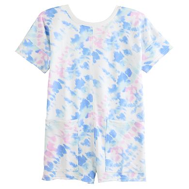 Girls 6-20 SO® Relaxed Short Sleeve Romper in Regular & Plus Size
