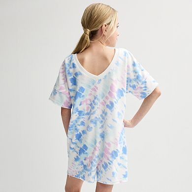 Girls 6-20 SO® Relaxed Short Sleeve Romper in Regular & Plus Size