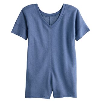 Girls 6-20 SO® Relaxed Short Sleeve Romper in Regular & Plus Size