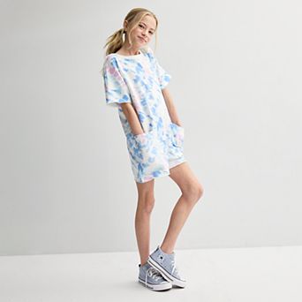 Girls 6-20 SO® Relaxed Short Sleeve Romper in Regular & Plus Size