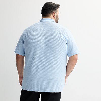 Big & Tall FLX Textured Knit Zipper Polo Big & Tall FLX Textured Knit Zipper Polo