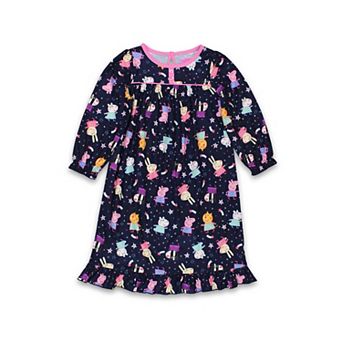Peppa Pig Girls Toddler Flannel Granny Gown Nightgown