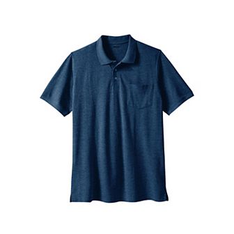 Liberty Blues by KingSize Men's Big & Tall Longer-Length Shrink-Less Cotton Polo