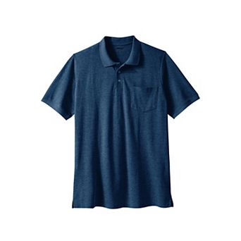 Liberty Blues by KingSize Men's Big & Tall Longer-Length Shrink-Less Cotton Polo