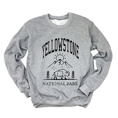 Simply Sage Market Yellowstone National Park Mountain Sweatshirt