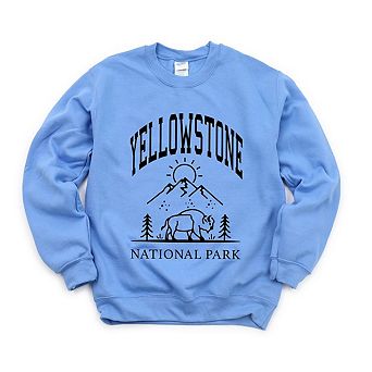 Simply Sage Market Yellowstone National Park Mountain Sweatshirt